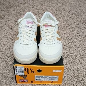 Gola Cream and Brown Casual Sneakers